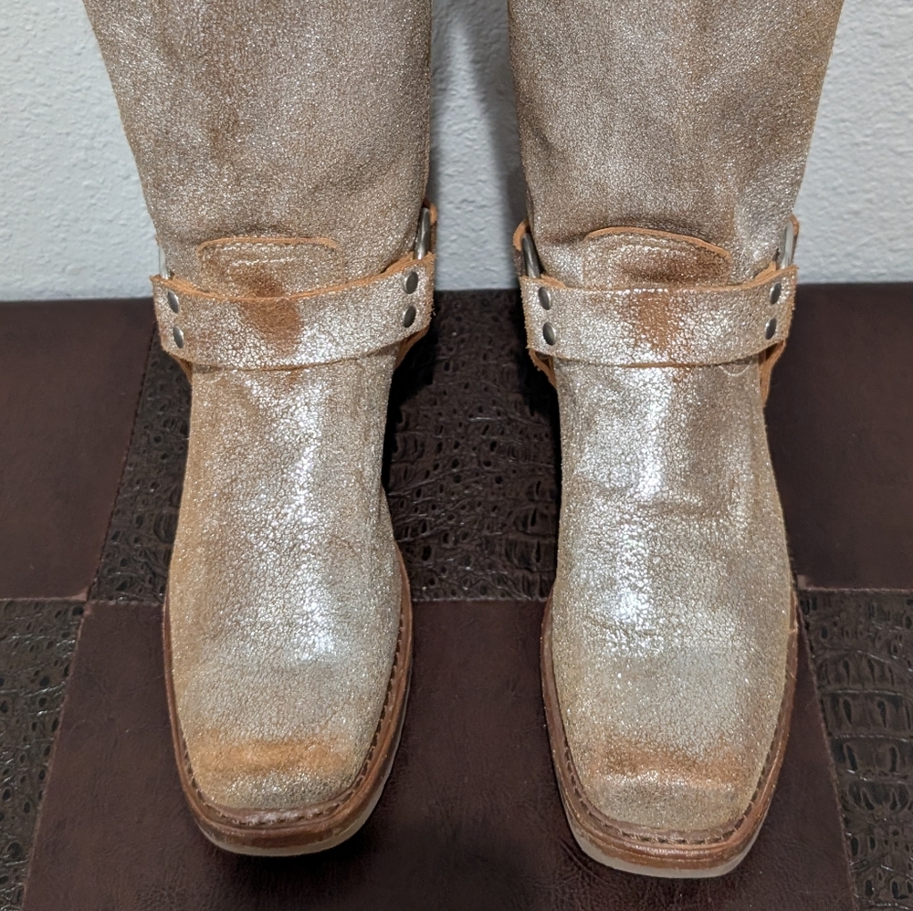 Frye Metallic Harness Boot 12R Size 8.5 - Picture 9 of 15